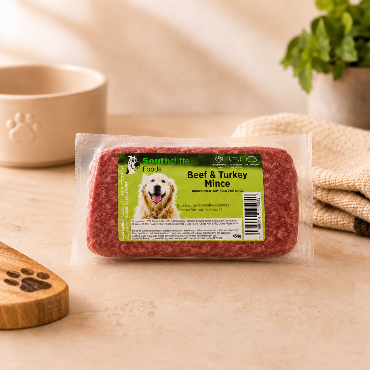 Southcliffe Beef & Turkey Mince - 24 x 454g 90/10