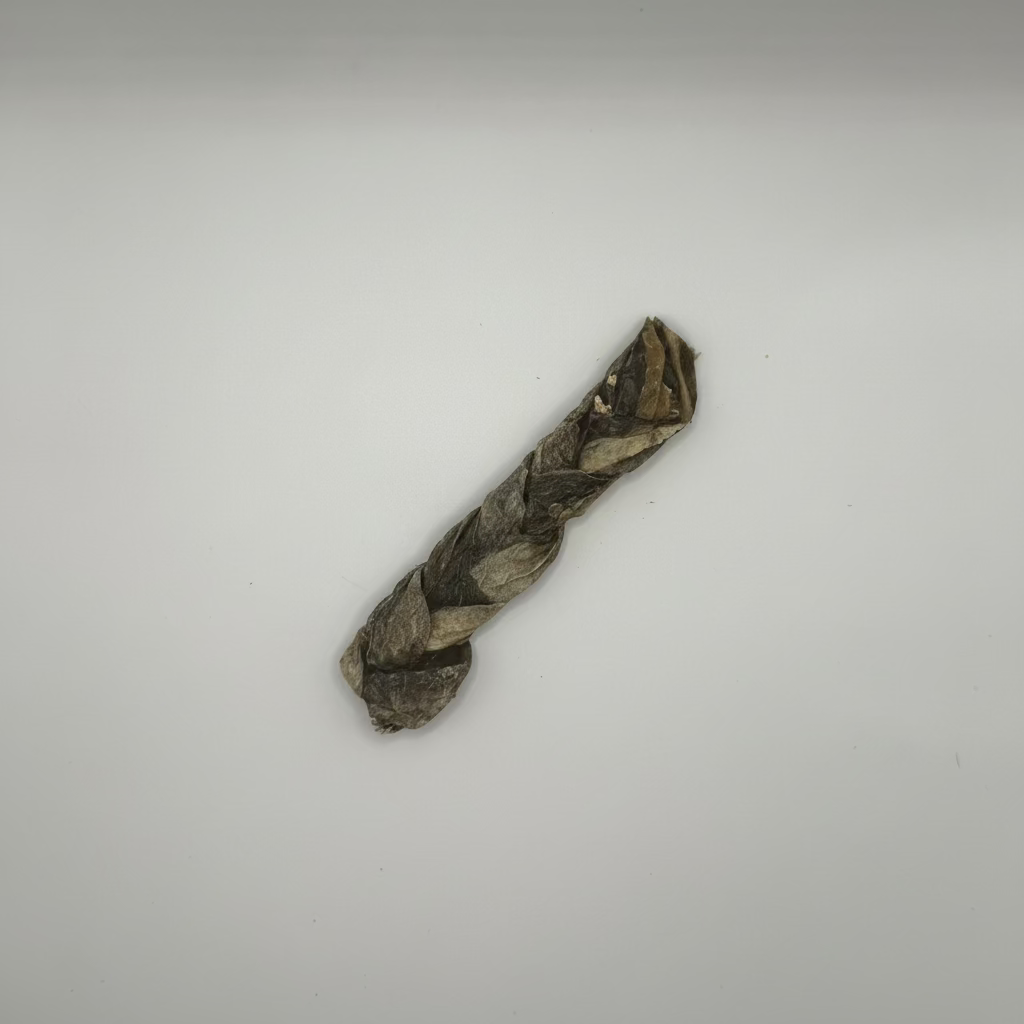 Cod skin braid natural fish dog treat