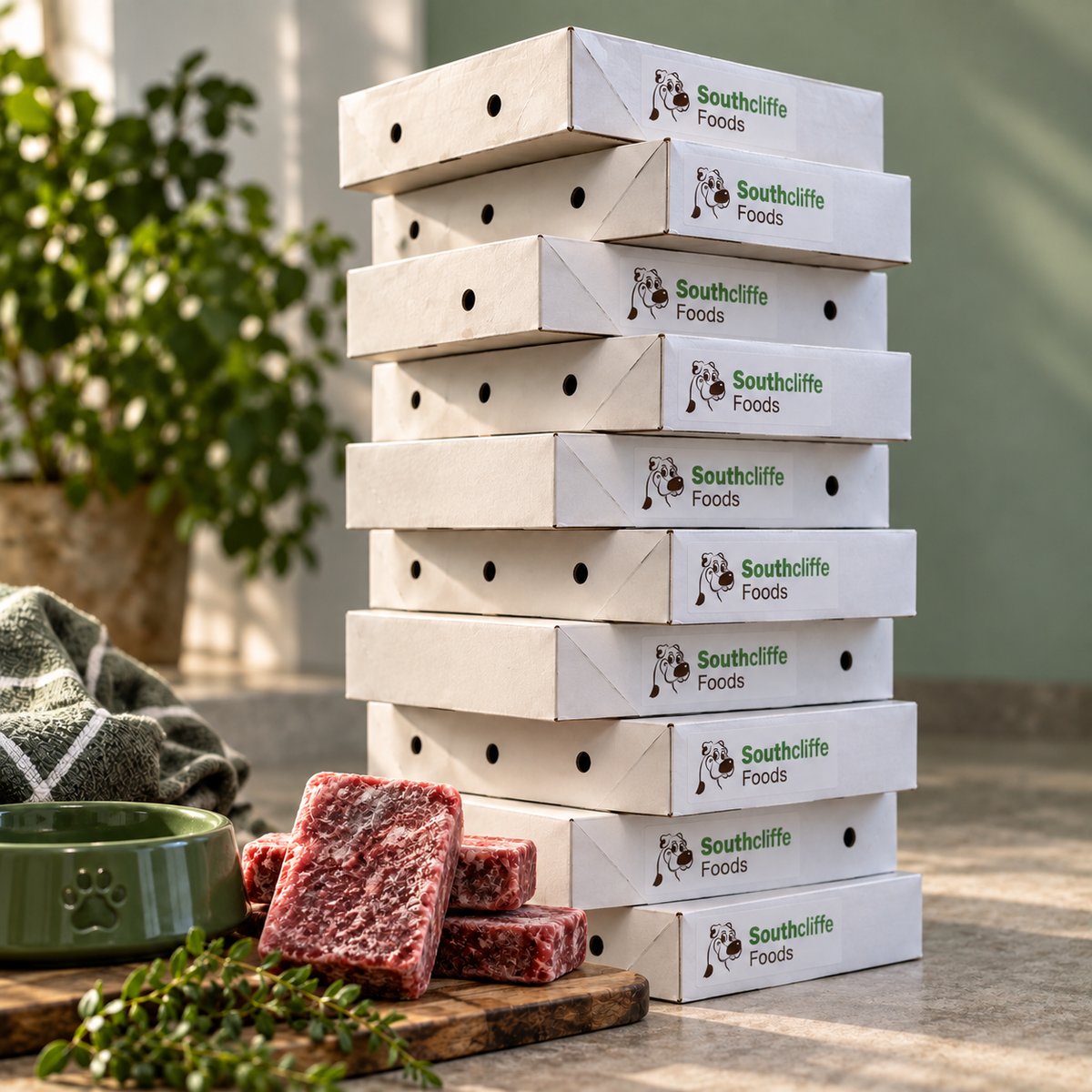 10 Box Deal Southcliffe Raw Dog Food - 240 x 454g Blocks 90/10