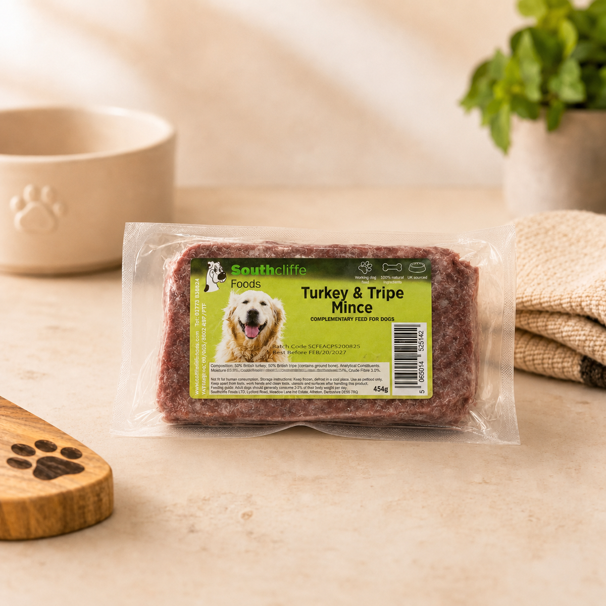 Southcliffe Turkey & Tripe Mince - 24 x 454g 90/10