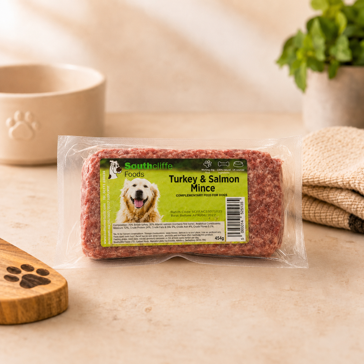 Southcliffe Turkey & Salmon Mince - 24 x 454g 90/10