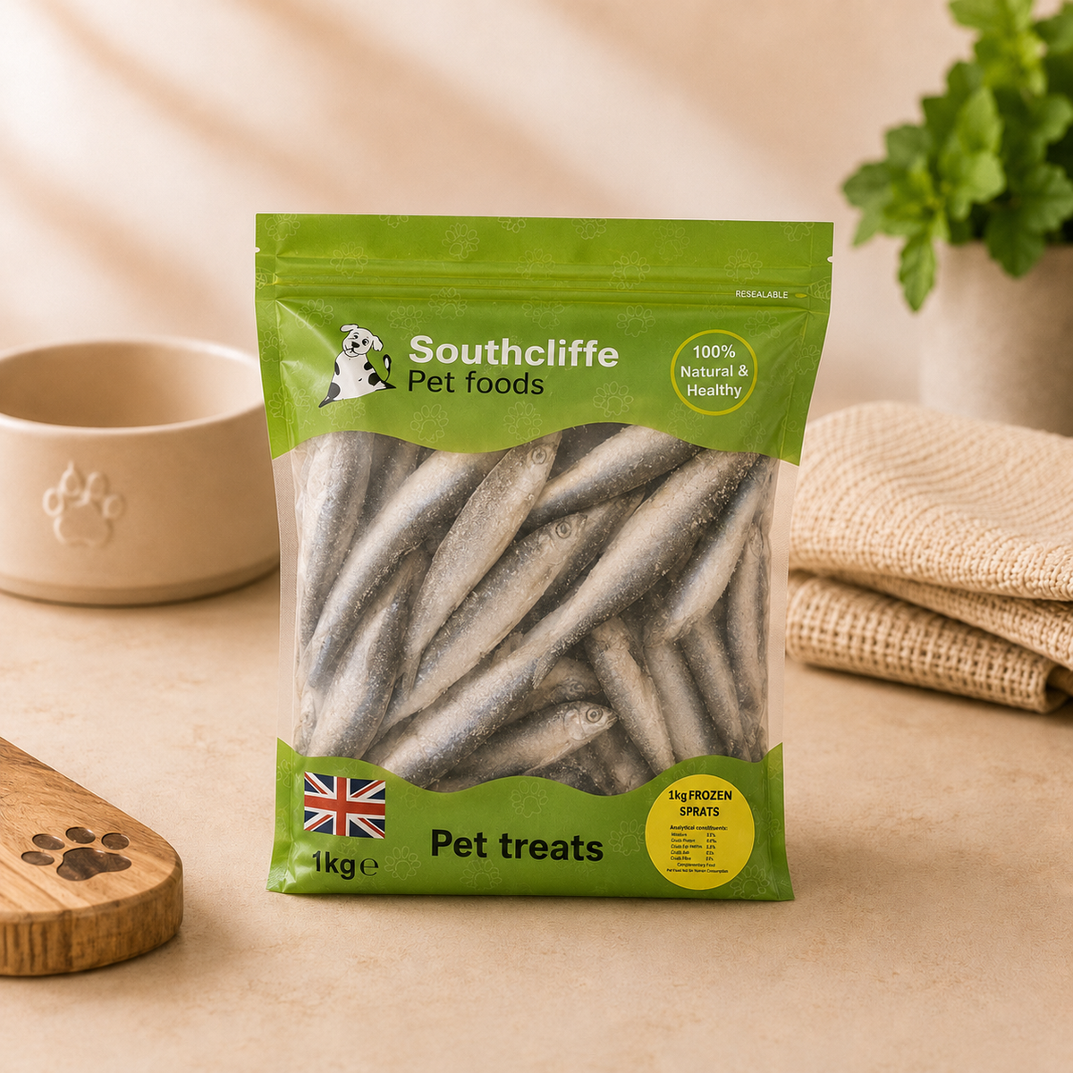 1kg Southcliffe Frozen Sprats (Resealable Bag)